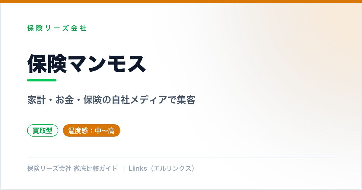 保険マンモスのサービス紹介イメージ