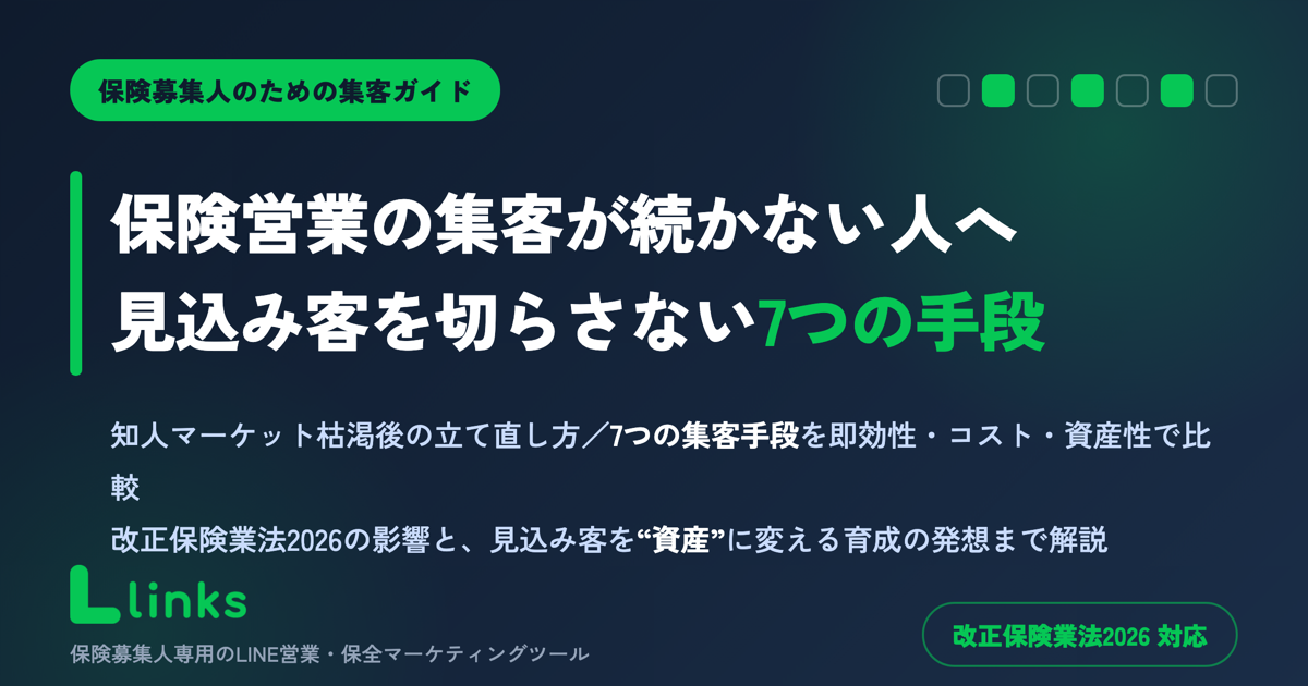 保険営業の集客ガイド